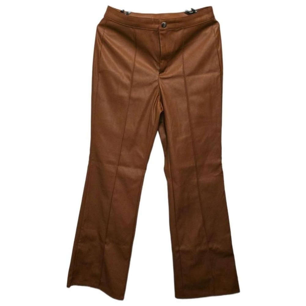 Wild‎ Fable Women's Brown Faux Leather Pants Size 6